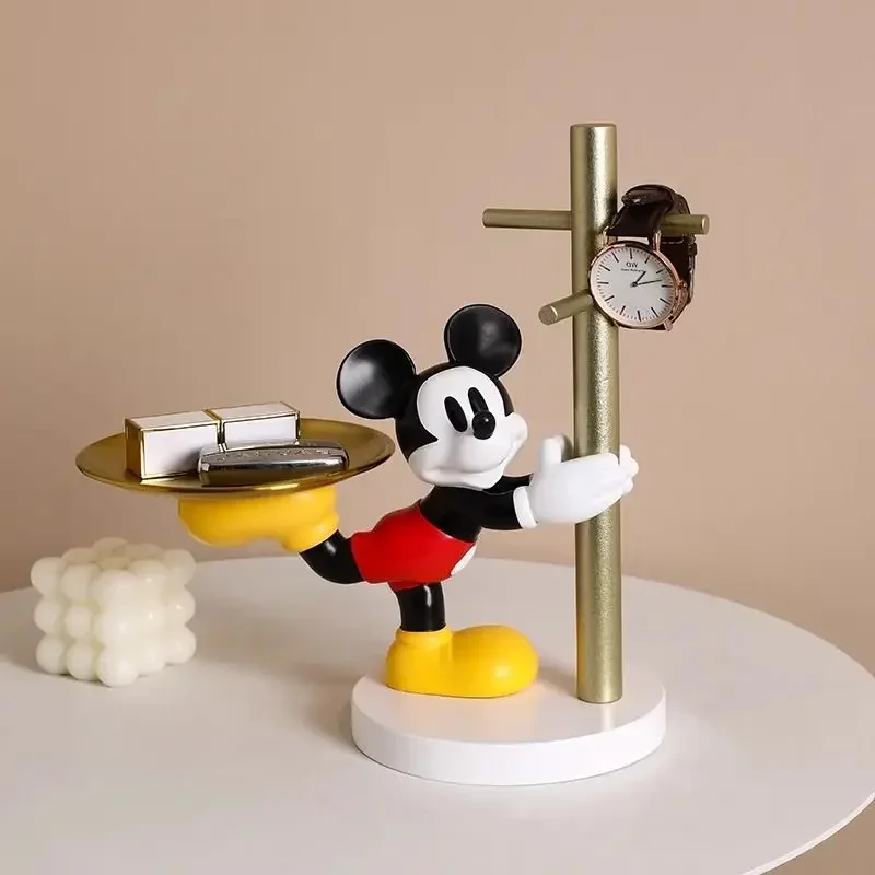 

Disney Character Cute Mickey Mouse Entrance Key Storage Decoration Living Room Home Tray Ornaments Friends Housewarming Gift