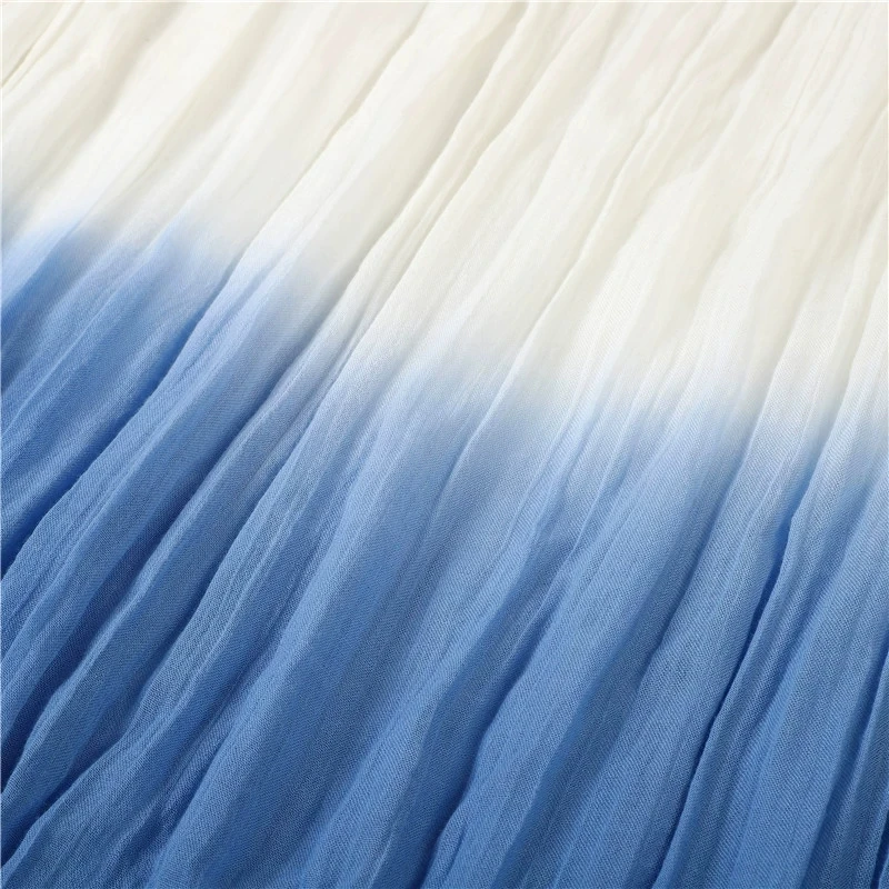 120*260 سنتيمتر سوبر كبير القطن البوهيمي وشاح شال أومبير اللون النساء شرابة Vintage كبير القطن التفاف التعادل صبغ التدرج وشاح طويل