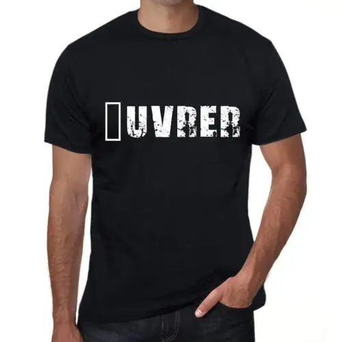 ULTRABASIC Homme Tee-Shirt Oeuvrer Oeuvrer T-Shirt Graphique Éco-Responsable