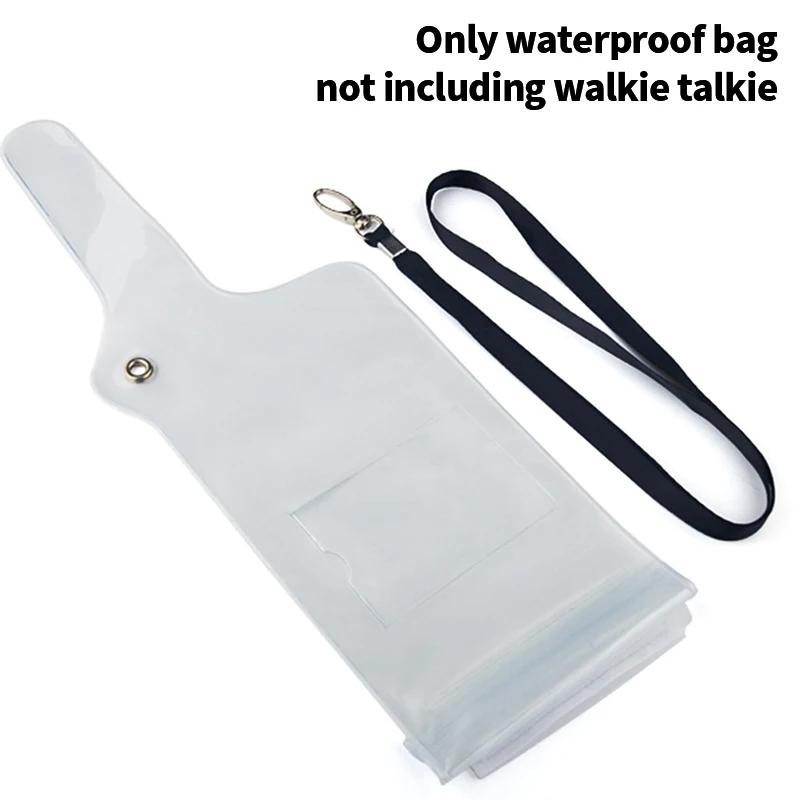 New Waterproof Bag Case Pouch For Walkie Talkie Two-Way Radios Full Protector Cover Holder With Lanyard