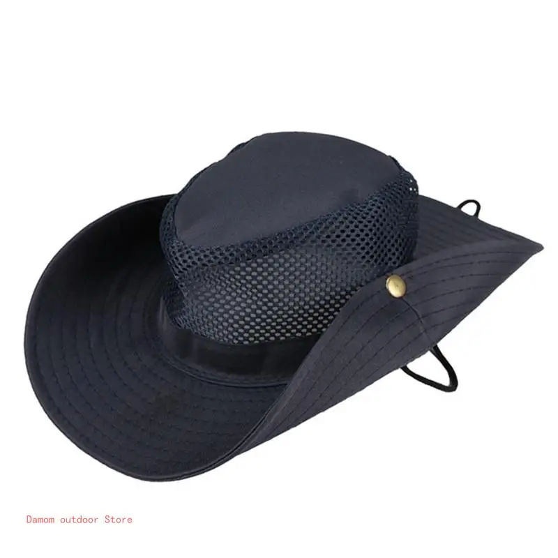 Campings Hunting Bucket Hat Waterproof Hat Casual Outdoor Mesh Fisherman Hat Climbings Fishing Wide Brims Sun Hat