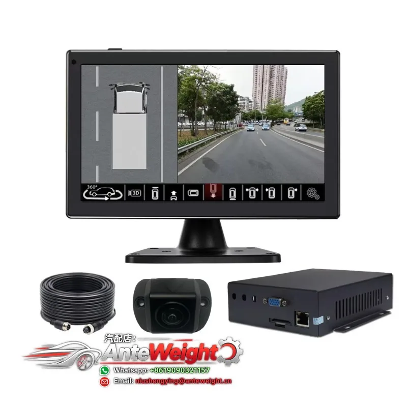 Sistema de Cámara de Visión Trasera para Camiones con Vista Panorámica de 360 Grados en 3D HD, Resistente al Agua, con 4 Monitores para Camiones y Autobuses, Ayuda para Estacionar y Reversar - Venta al por Mayor