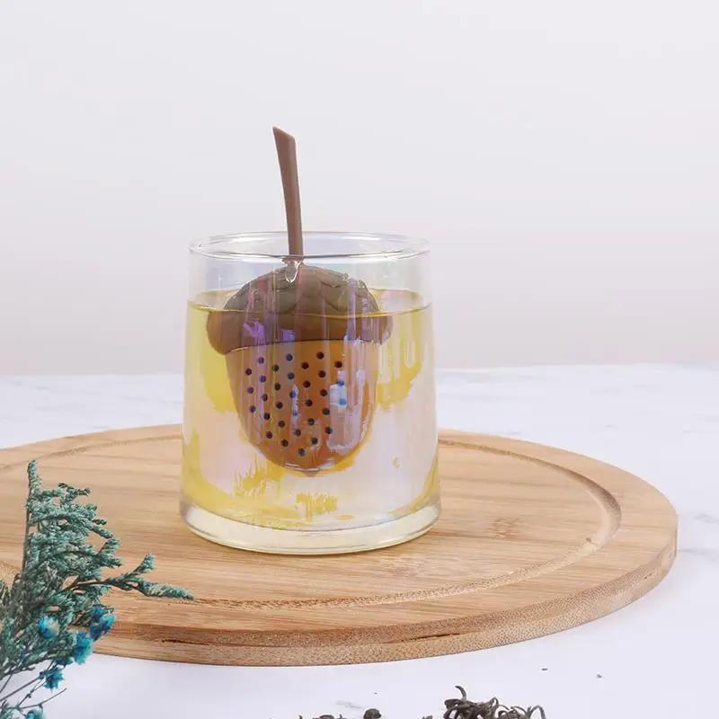 Silicone Kitchen Accessories Tea Bag Strainer Herbal Filter Acorn Shape Tea Infuser Gadgets Spice Diffuser