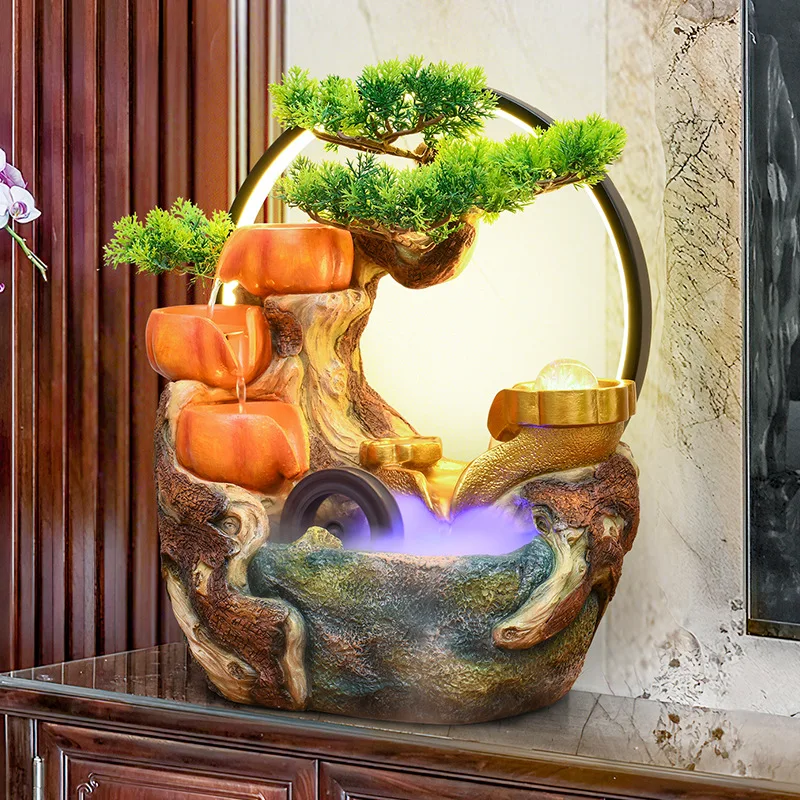 Circulating water ornament rockery fountain landscape decoration office living room housewarming desktop decoration