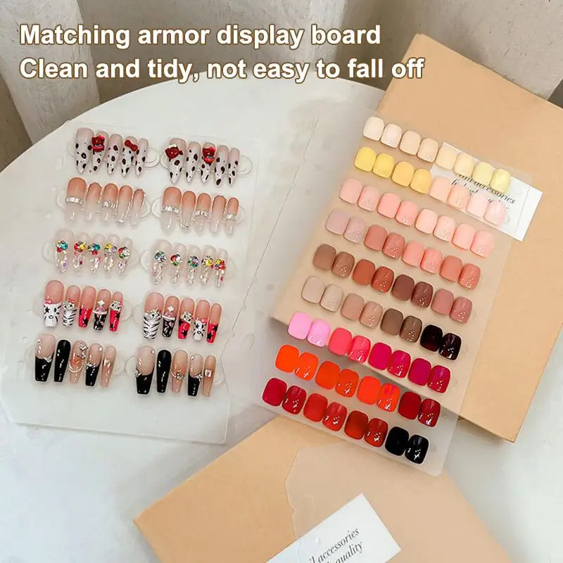 33 autocollants adhésifs pour présentoir de nail art, ruban adhésif double face pour faux ongles, outils de pratique et de conception, kit DIY