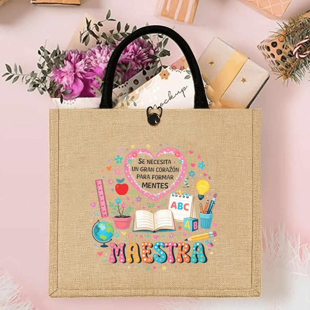 Bolsa de Mano de Lino Estampad - Interior Design Book reseña y precio