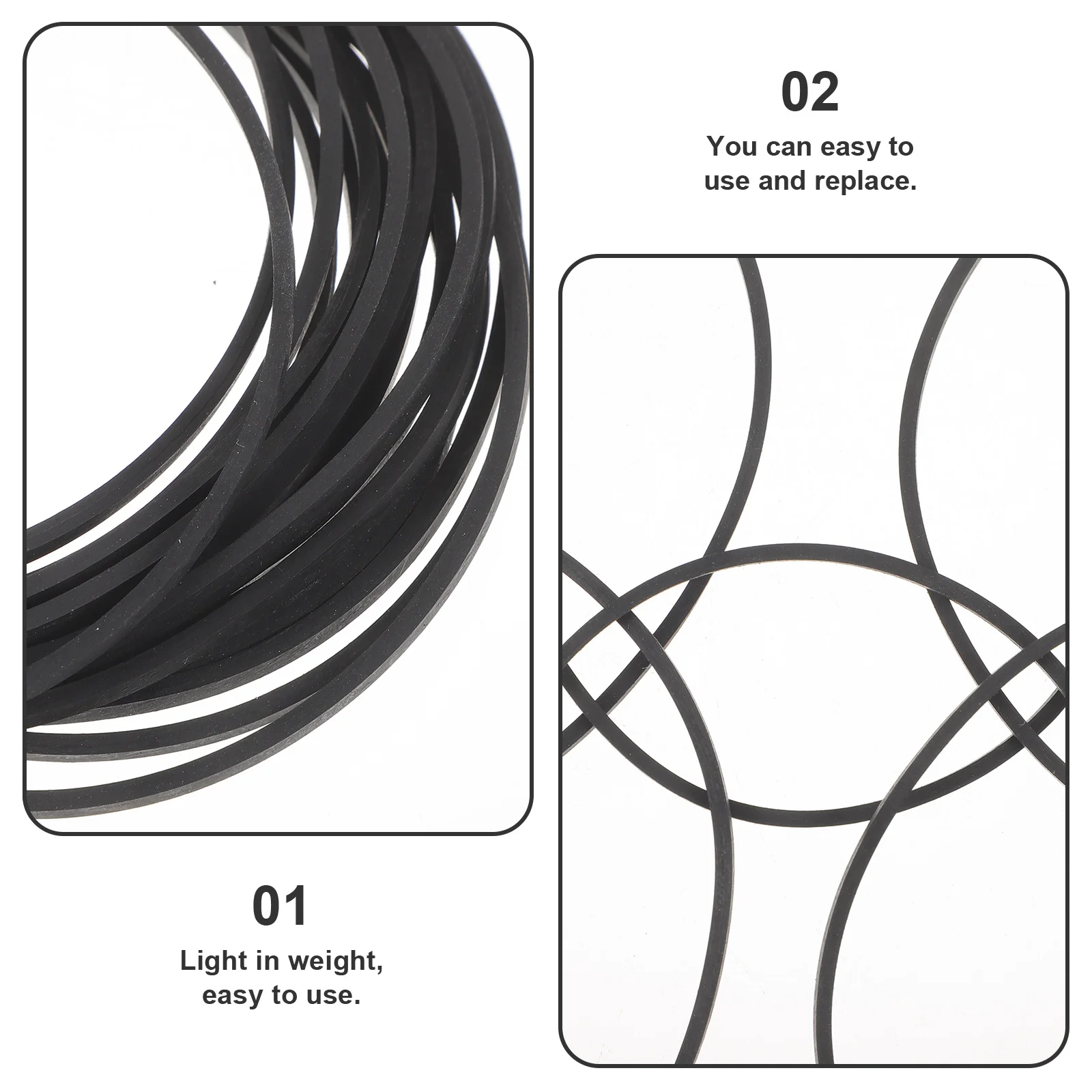 

20 Pcs Tape Recorder Radio Belt Player Repair Maintenance with Music Replacement