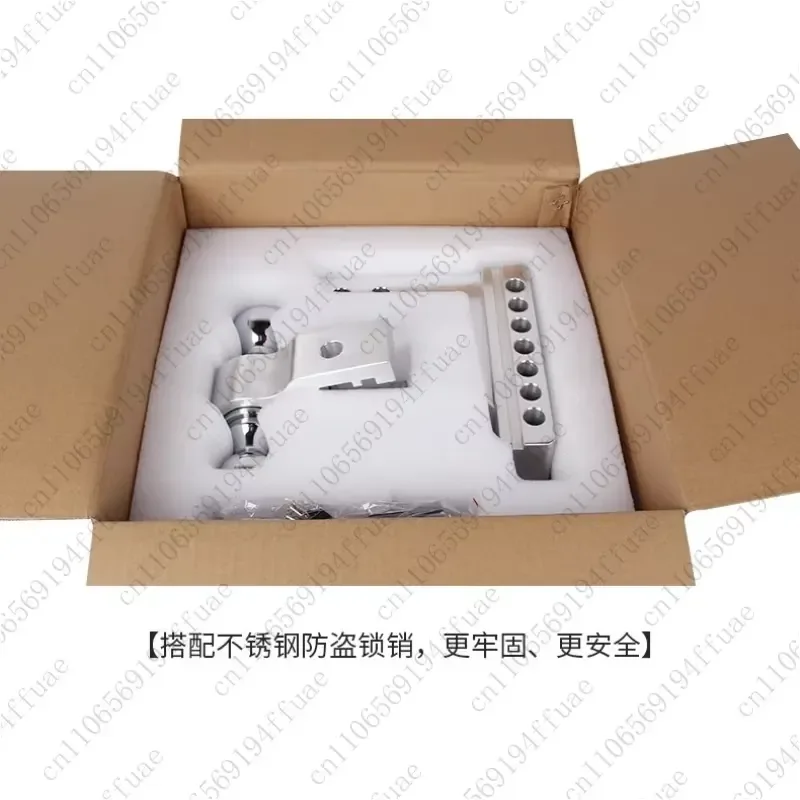 Aluminum Alloy Square Mouth Trailer Arm Decoration Adjustable Car Hook Towing Double Ball Car Towing Hook