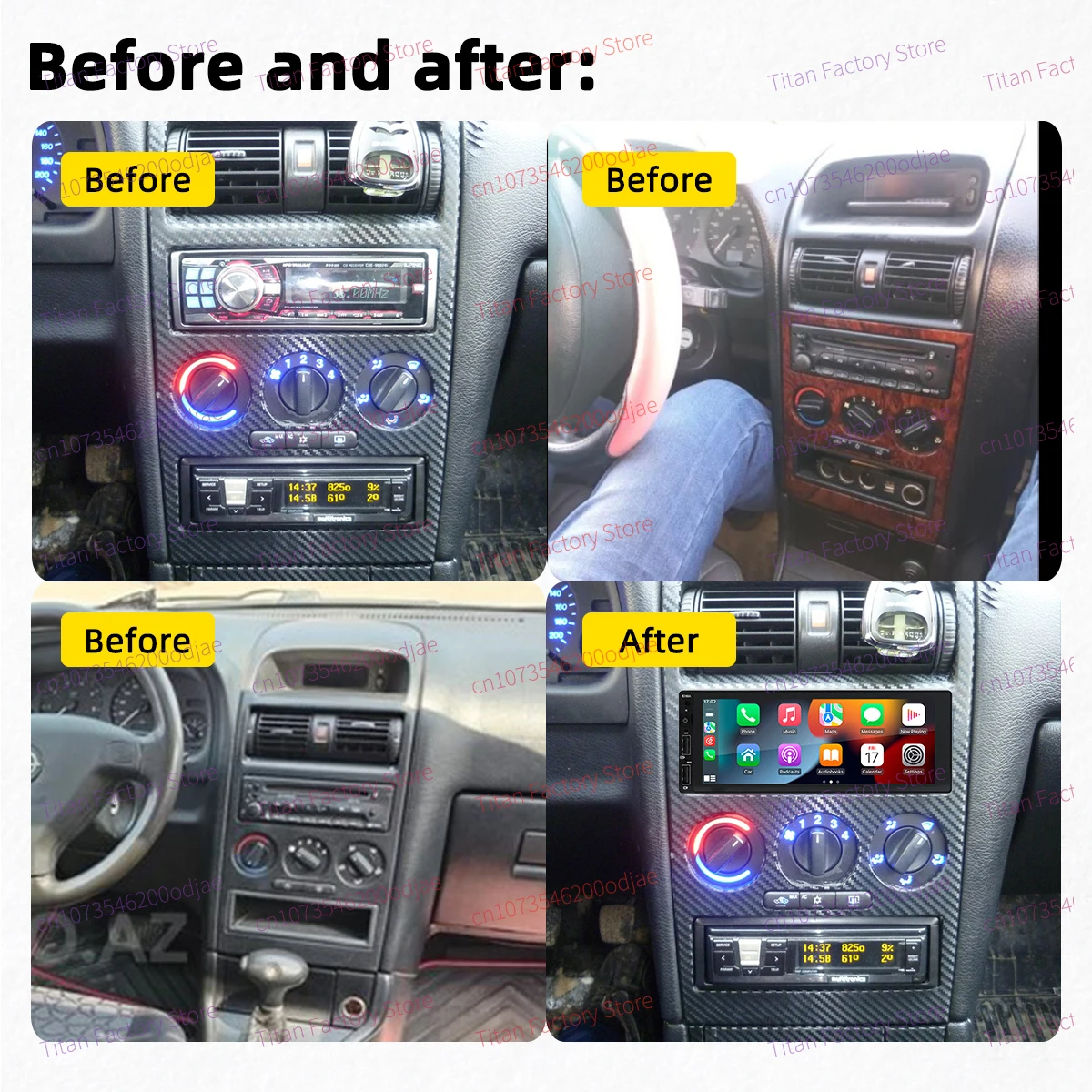 Android Car Multimedia for Opel Vauxhall Astra G MK4 1998-2010 GPS 6.86