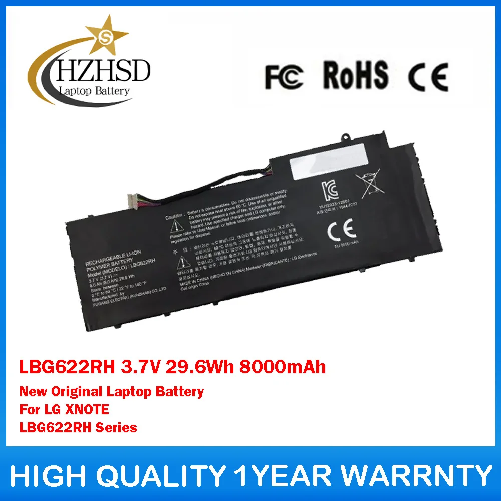 

LBG622RH 3.7V 29.6Wh 8000mAh New Original Laptop Battery For LG XNOTE LBG622RH Series