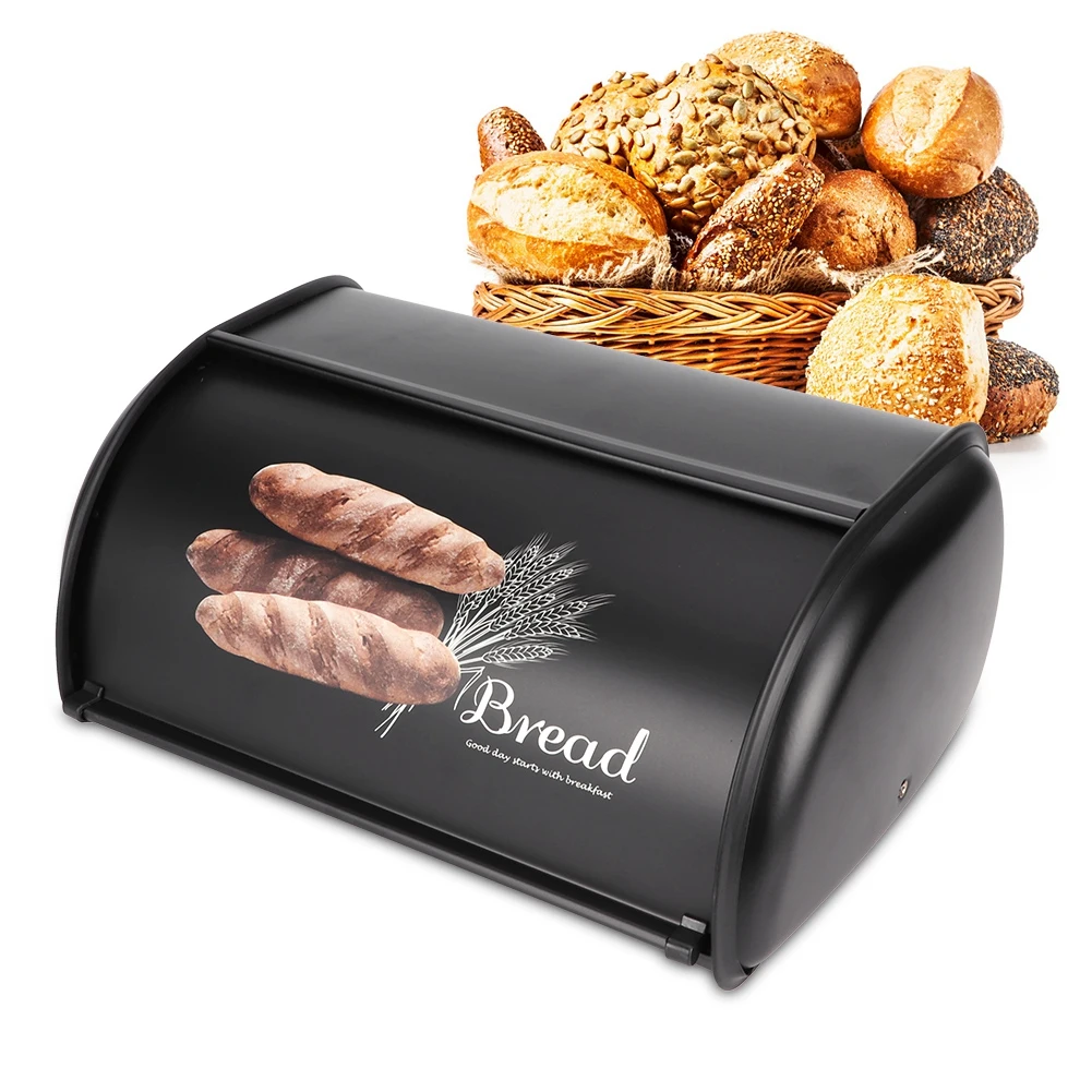 Bread Storage, Baking Storage Organizer, Large Capacity Stainless Steel Bread Box - Ideal for Baking Enthusiasts