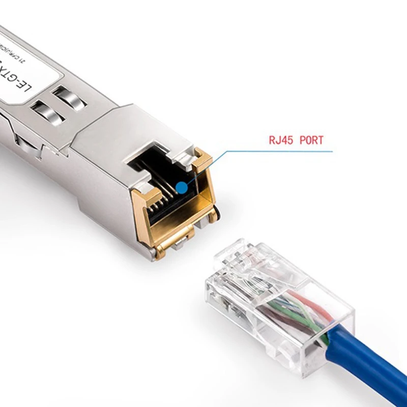 Modulo SFP RJ45 Switch Gbic 10/100/1000 connettore SFP rame RJ45 modulo SFP porta Gigabit Ethernet 1 pz