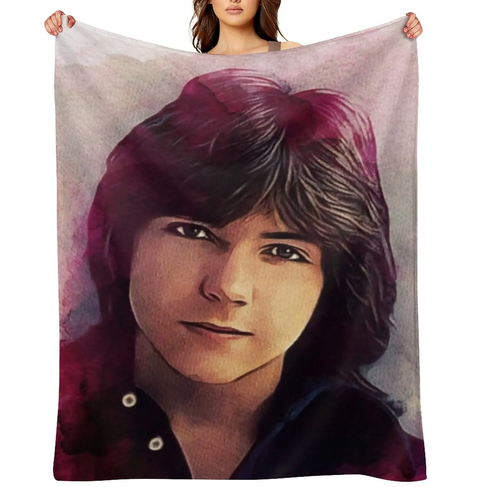 

David Cassidy, Music Legend Throw Blanket christmas gifts valentine gift ideas Large Thins Blankets
