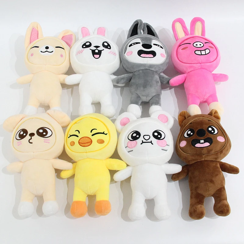

Skzoo Plush Toys 20cm Stray Kids Plush Wolf Chan Cartoon Stuffed Animal Plushies Doll Cute Companion for Kids Adults Fans Gift