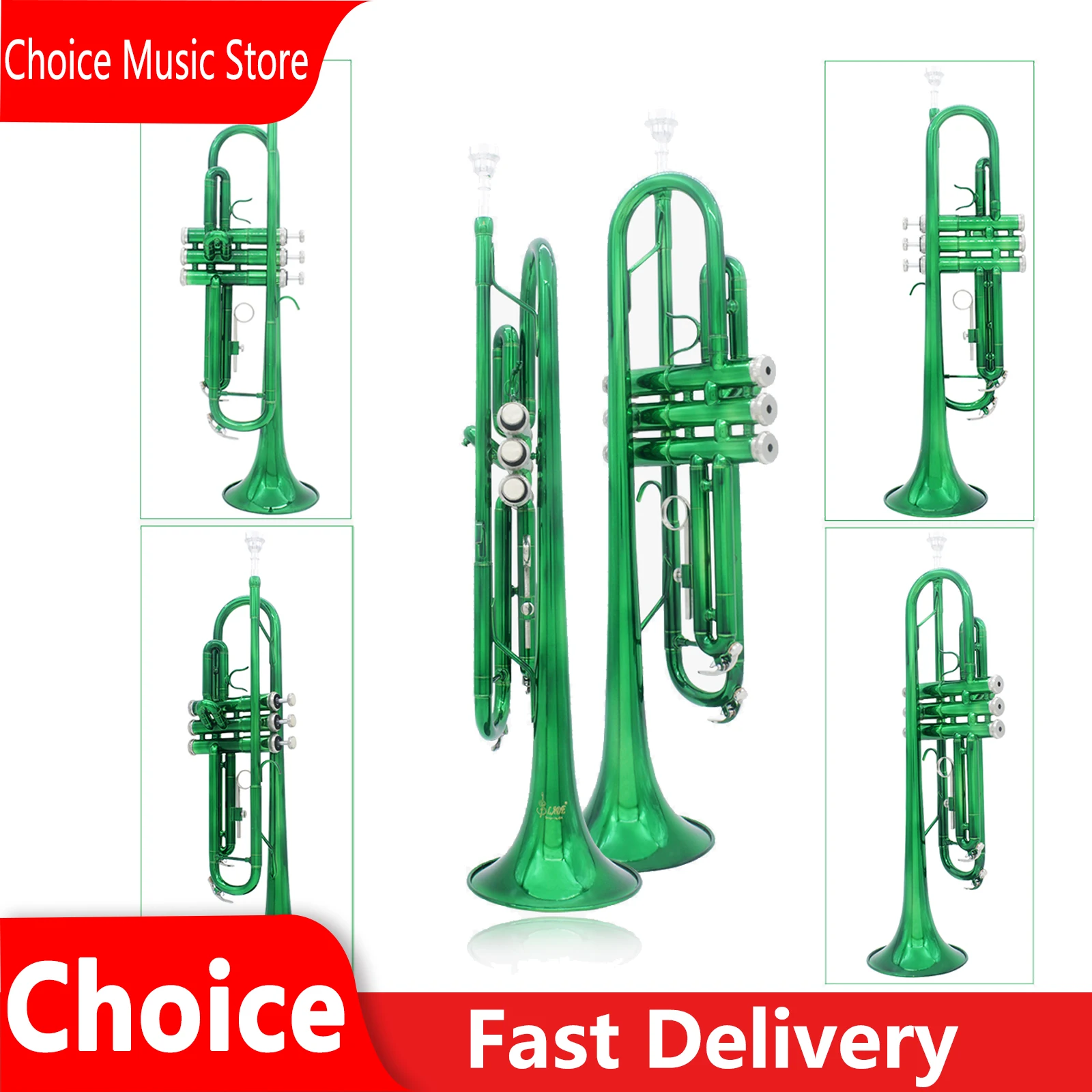 

Труба SLADE Bb (Си-бемоль) из латуни, классическая, с монелевыми поршнями, профессиональная, для начинающих, духовой инструмент с комплектующими