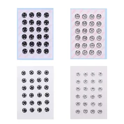 24Pcs 6mm Mini Button For Doll Clothes DIY Craft Metal Invisible Snap Buckle For 1/6 Doll Clothing Sewing Accessories