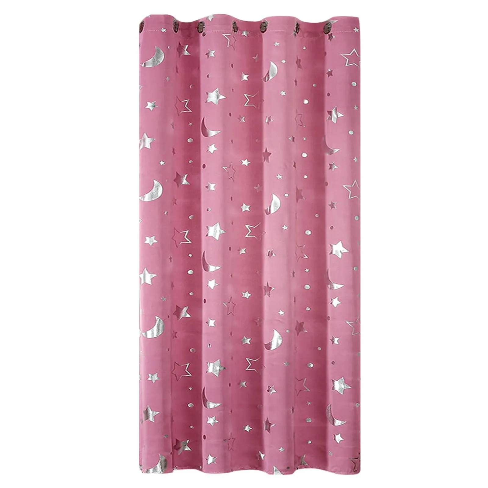 Pink Star Moon Print Kids Boy Girls Window Curtains Room Thermal Insulated For Bedroom Home Decor