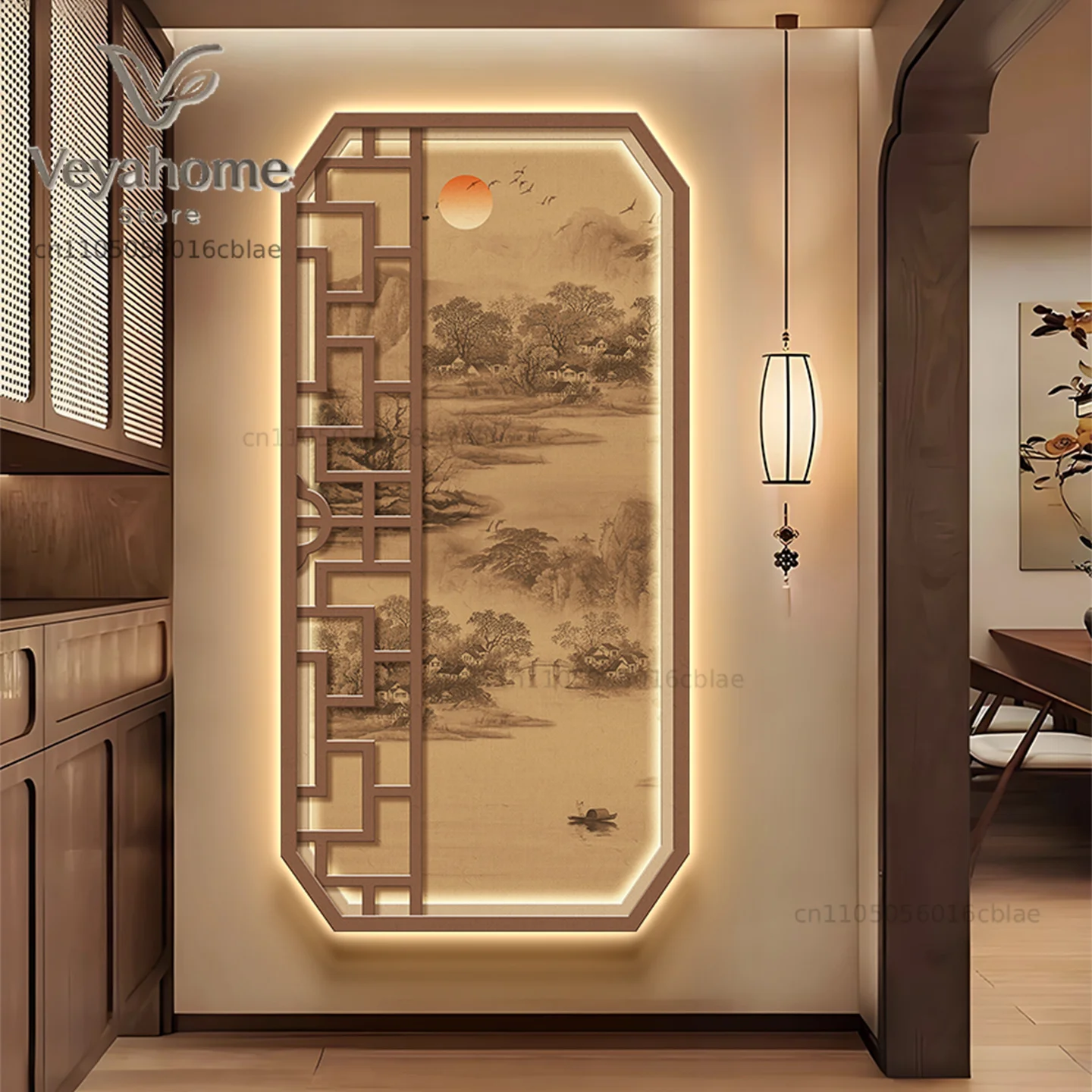 Entryway hallway LED wall light - 2025 new model luminous mural light - corridor passage wall high-end landscape light painting