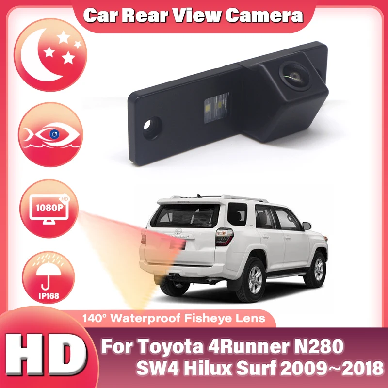 Vehicle Rear View Camera Full HD CCD Waterproof For Toyota 4Runner N280 SW4 Hilux Surf 2009~2017 2018 Car Reversing Monitor