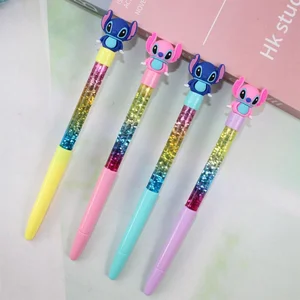 Disney-Ponta Neutral Pen, Kawaii Anime, Student School Material, Stationery, Examination, Pen Press, Gifts Toy Girls, Random One 10 Main Sales Disney Pen - №1