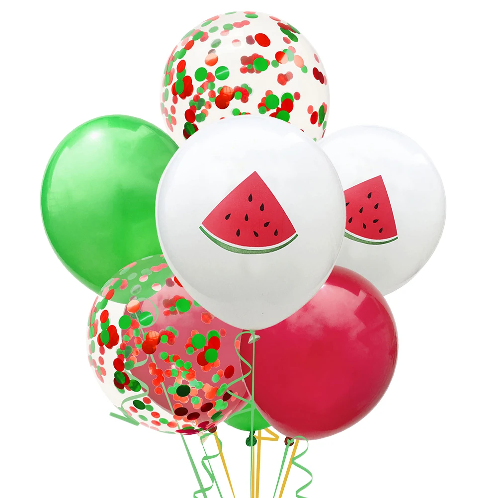 

Fruit Latex Set 12 Inch Watermelon Print Kids Birthday Baby Shower Festival Party Latex Balloons Accessories
