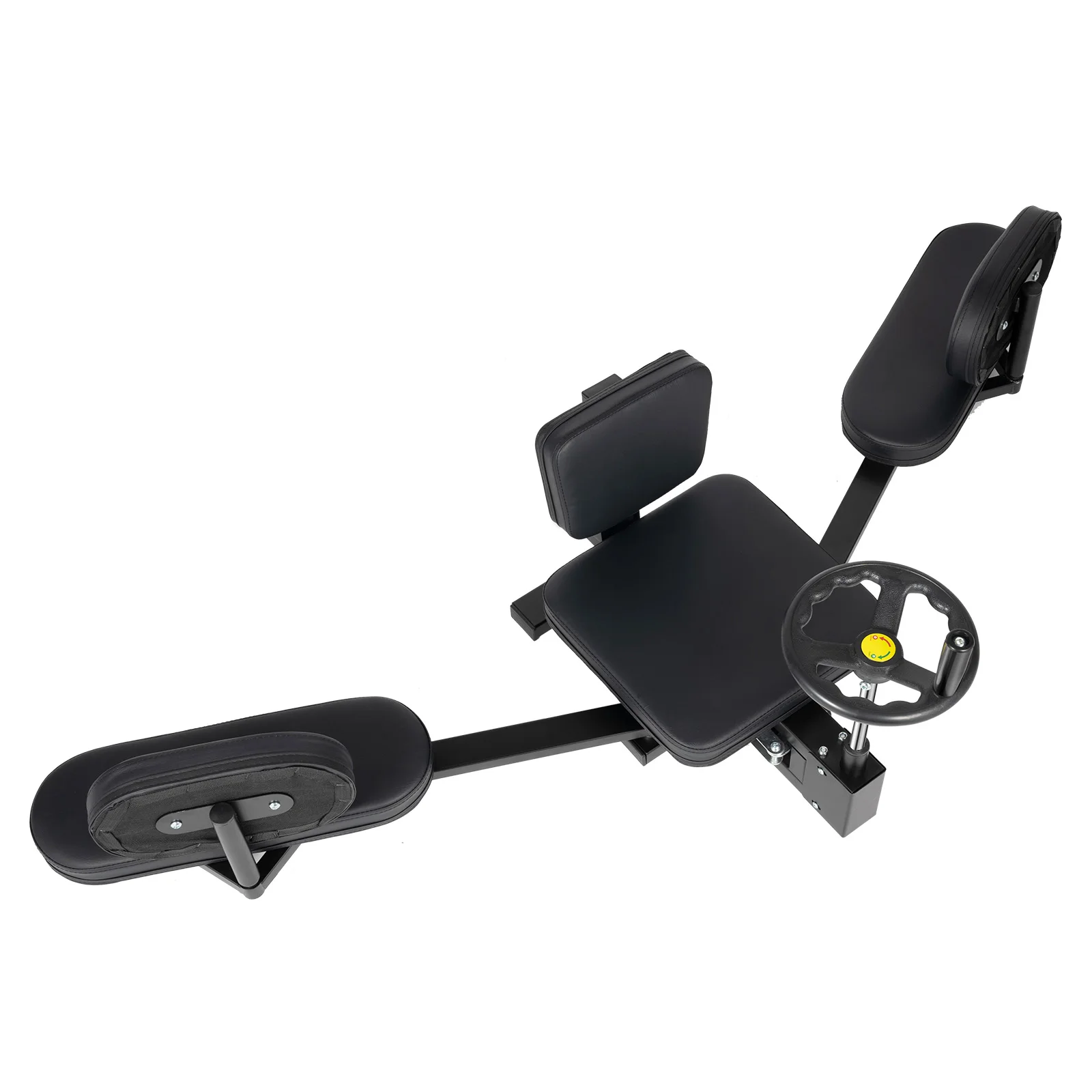 Attrezzatura per lo stretching delle gambe regolabile, struttura in acciaio, cuscino di protezione delle articolazioni, cuscino in PU, carico massimo 100 kg, consigliato per altezze