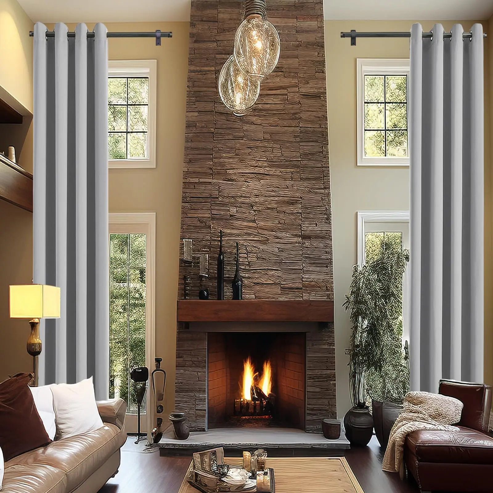 500CM Height Custom Made 80% Blackout Curtains 400CM Bedroom High Ceiling 450CM Length Living Room Extra Long Curtains