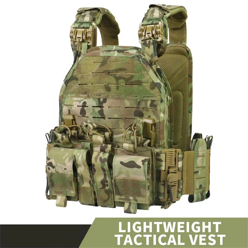 6094 tactical vest MOLLE outdoor camouflage vest 1000D combat protective equipment quick disassembly