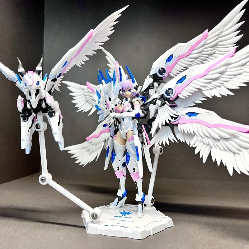 ในสต็อกต้นฉบับทั่วไปอะนิเมะรูป Ms 07 Zhuge Liang Bai Ze Colletion Mobile Suit Girl Action Figure ของเล่นของขวัญวันเกิด