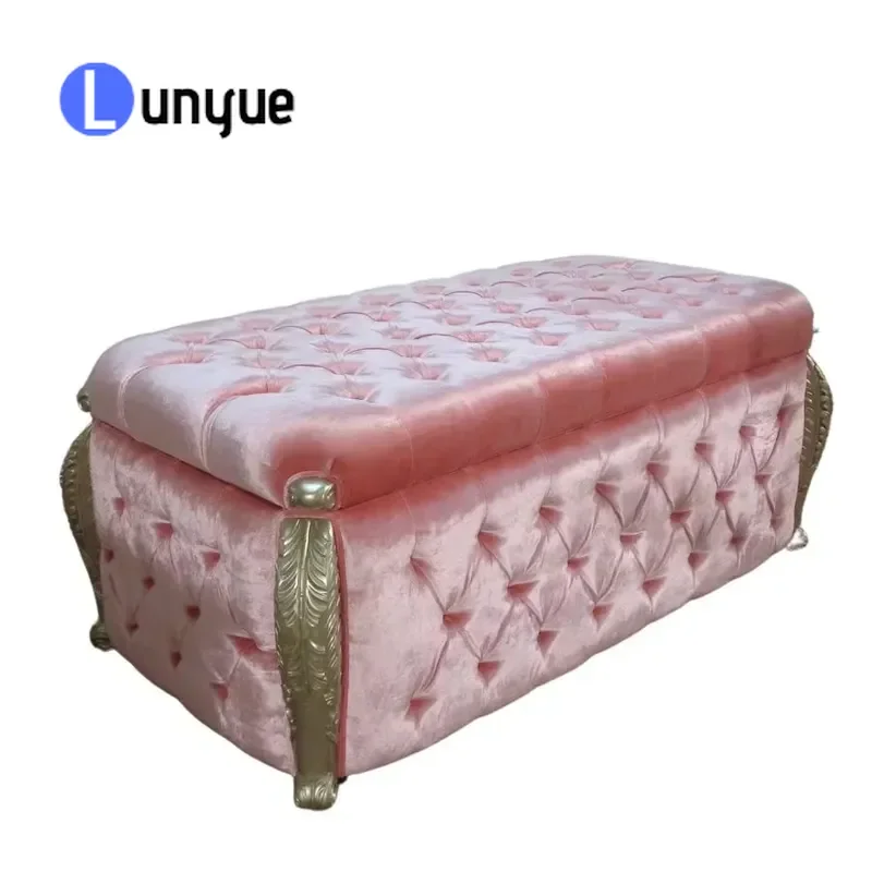 Modern Wooden Children Storage Stool Toy Box Footrest Chair Kids Bedroom Furniture Set Multifunctional Seat Organizer Bench