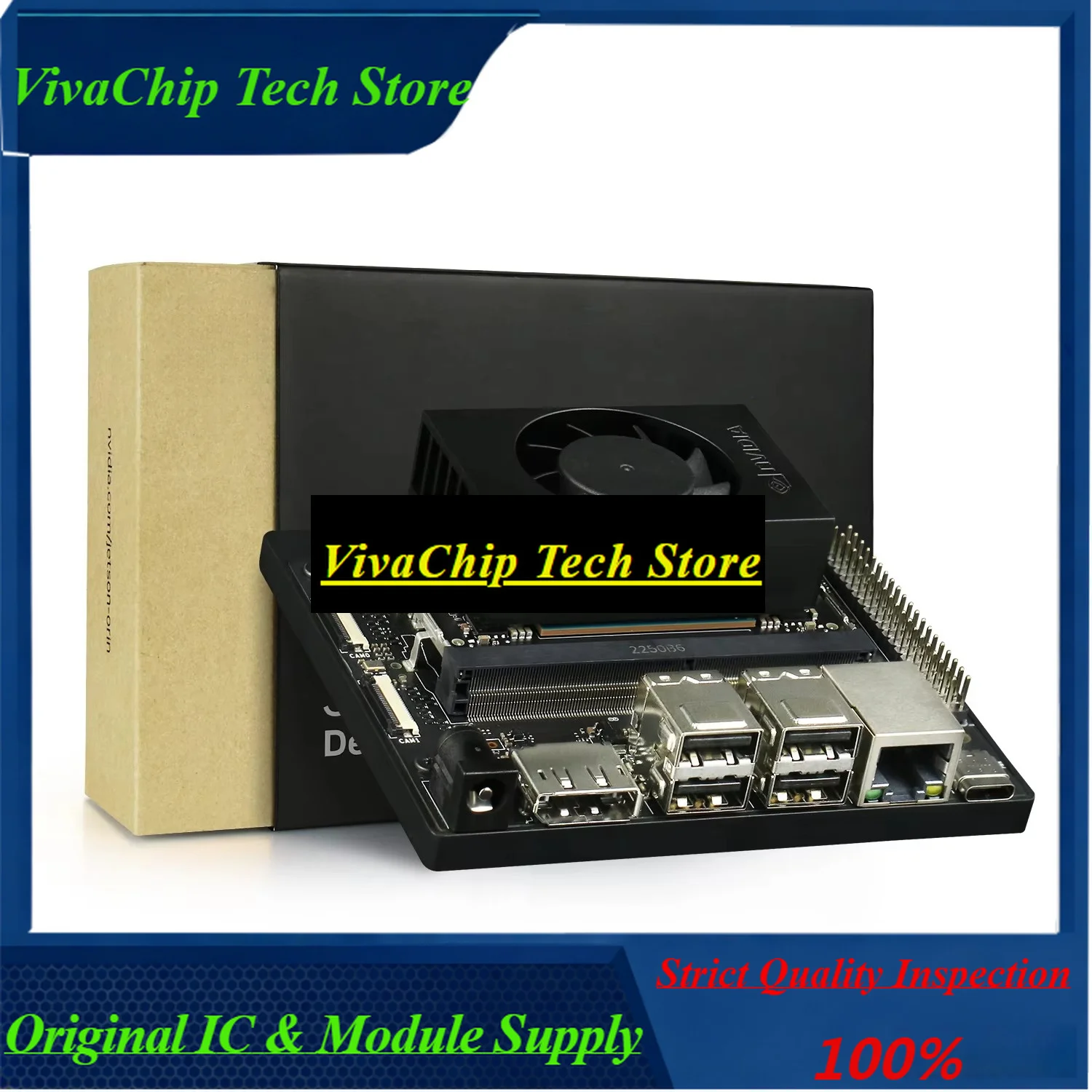VivacpJetson Orin Nano Super Development Kit Official AI Developer Kit 8GB Of RAM 67tops Core Carrier Board 945-13766-0000-000