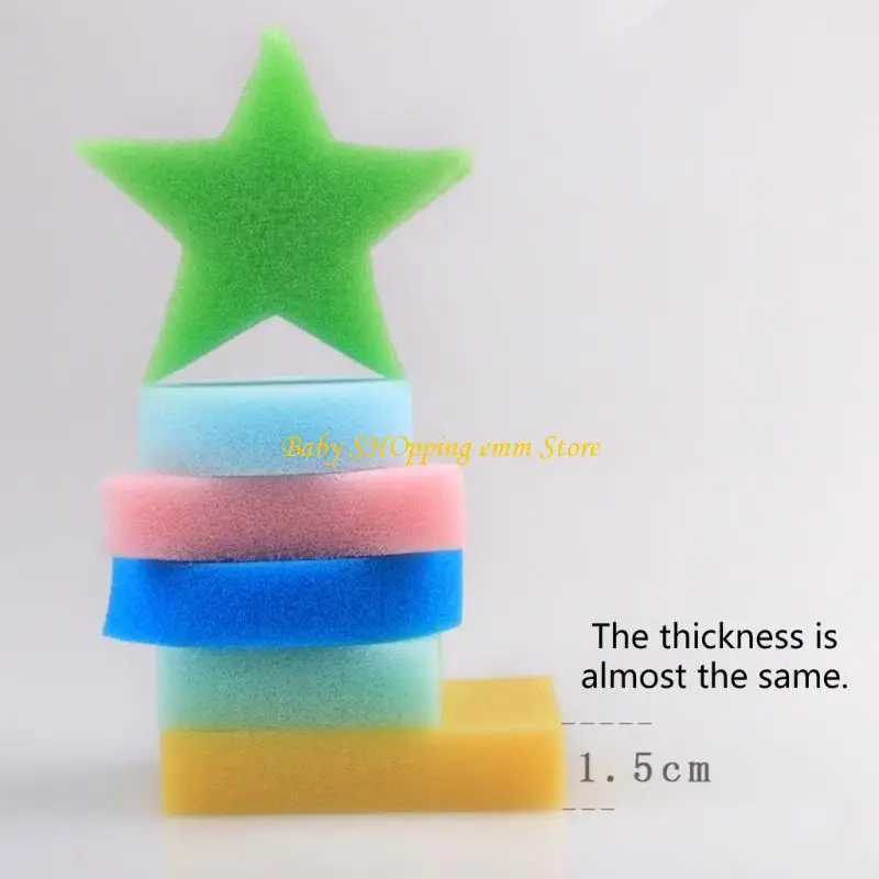 23GD Sponge Painting -vormen schilderen Craft Sponge voor peuters Kinderen schilderen sponzen