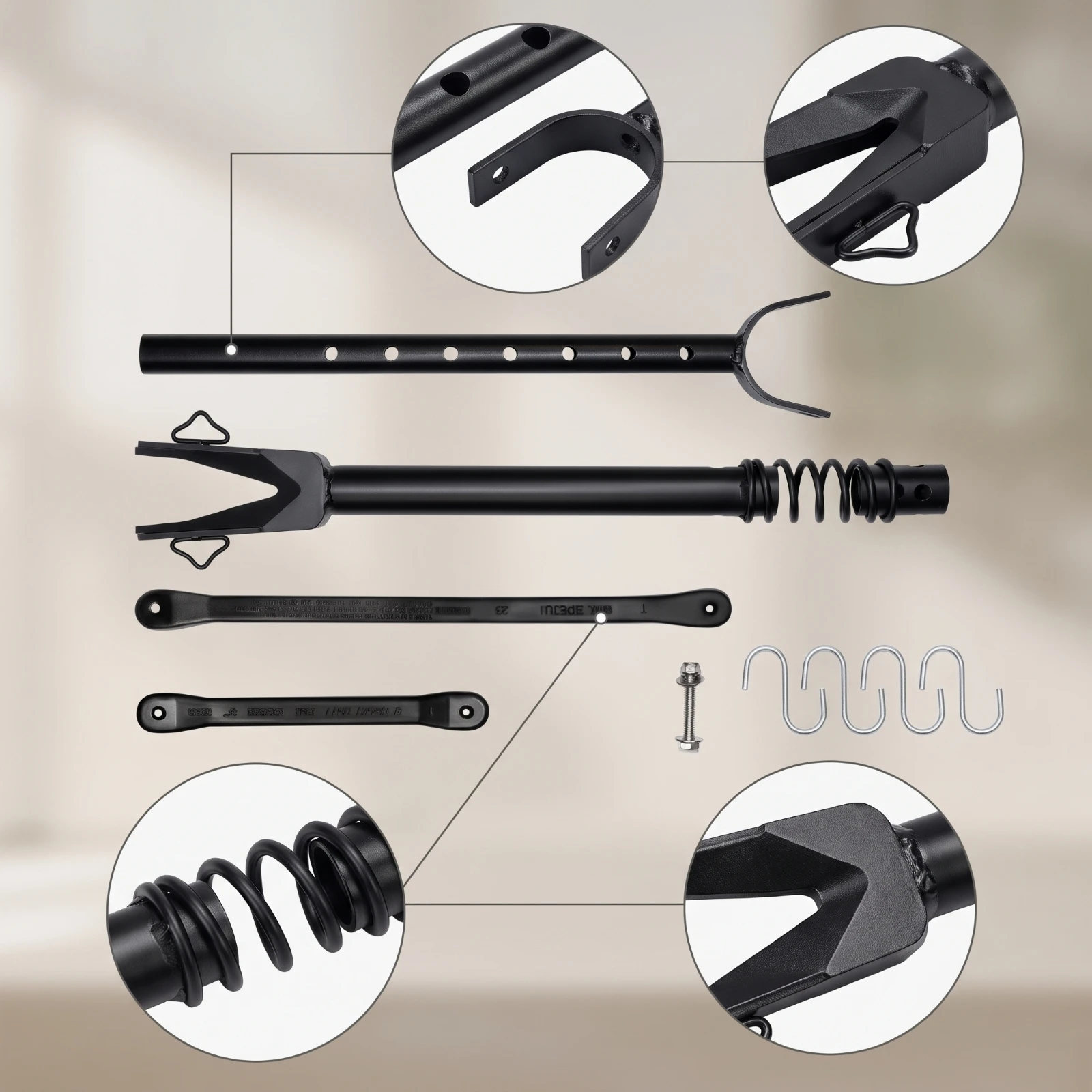 Outboard Motor Support Adjustable Transom Saver Motor Stabilizer Heavy-Duty Hardware Stable for Boat Owners, Trailering