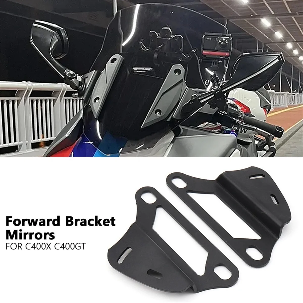 Motorcycle for BMW C400GT C400 GT C400X C 400 X Forward Moving Bracket Side Mirrors Holder Anti Shake Rearview Mirror