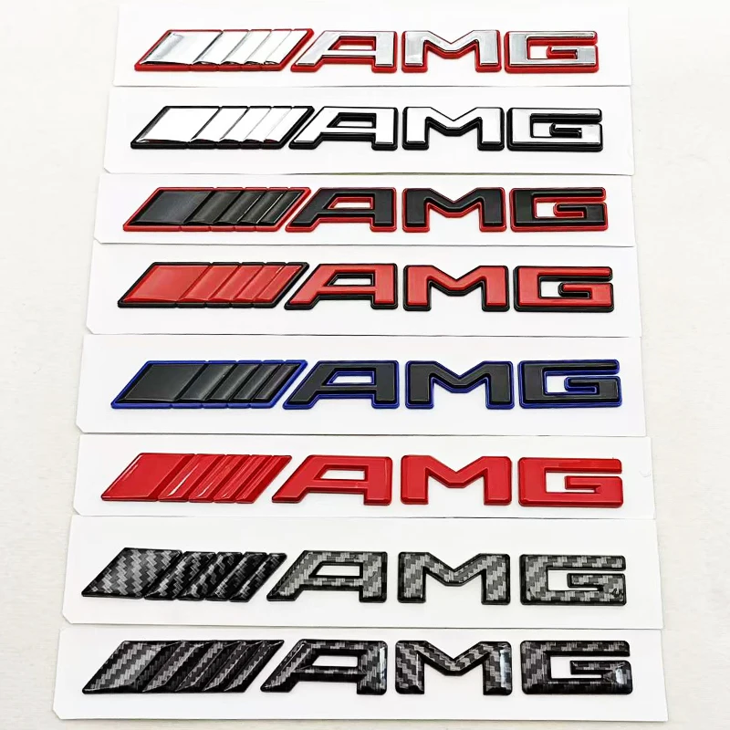 

3D-эмблема AMG для автомобиля, наклейка на боковую часть крыла или багажник, стильный аксессуар для Mercedes Benz AMG.