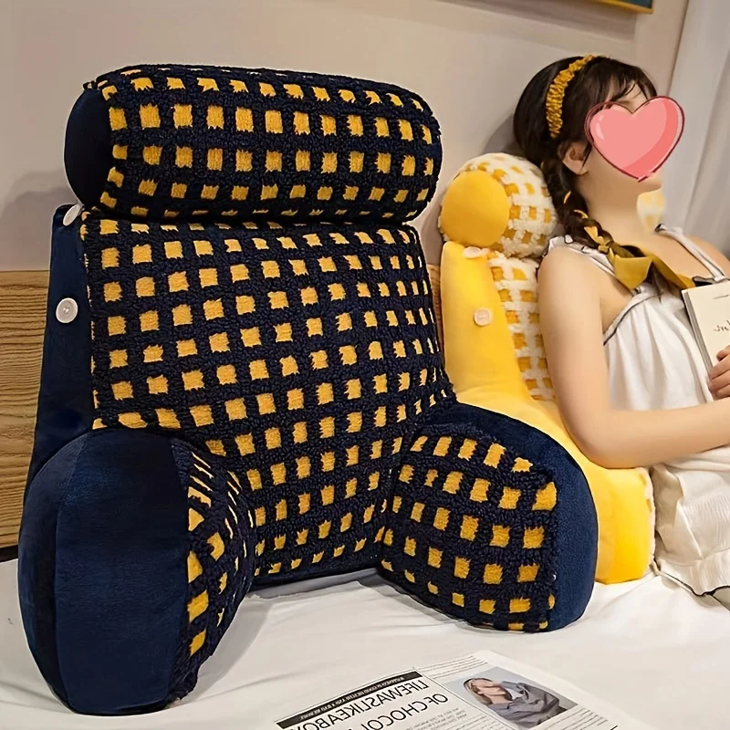 for Bed & Couch, Faux Cashmere , Perfect Holiday Gift & Home Decor Oversized Heart Reading Pillow - Large Plush Backrest Cushion