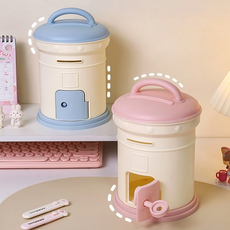 1 قطعة صندوق البريد أصبع البنك السنة الجديدة للأطفال لطيف تخزين البلاستيك حصالة على شكل حيوان صندوق بريد صغير جرة عناصر ديكور المنزل