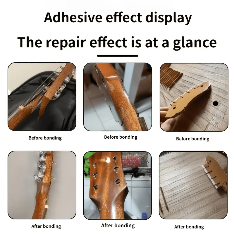 KJM Guitar Repair Glue Fast Dry Wood Adhesive For Acoustic Guitar Furniture Chair Table Edge Floor DIY Wood Repair image 4