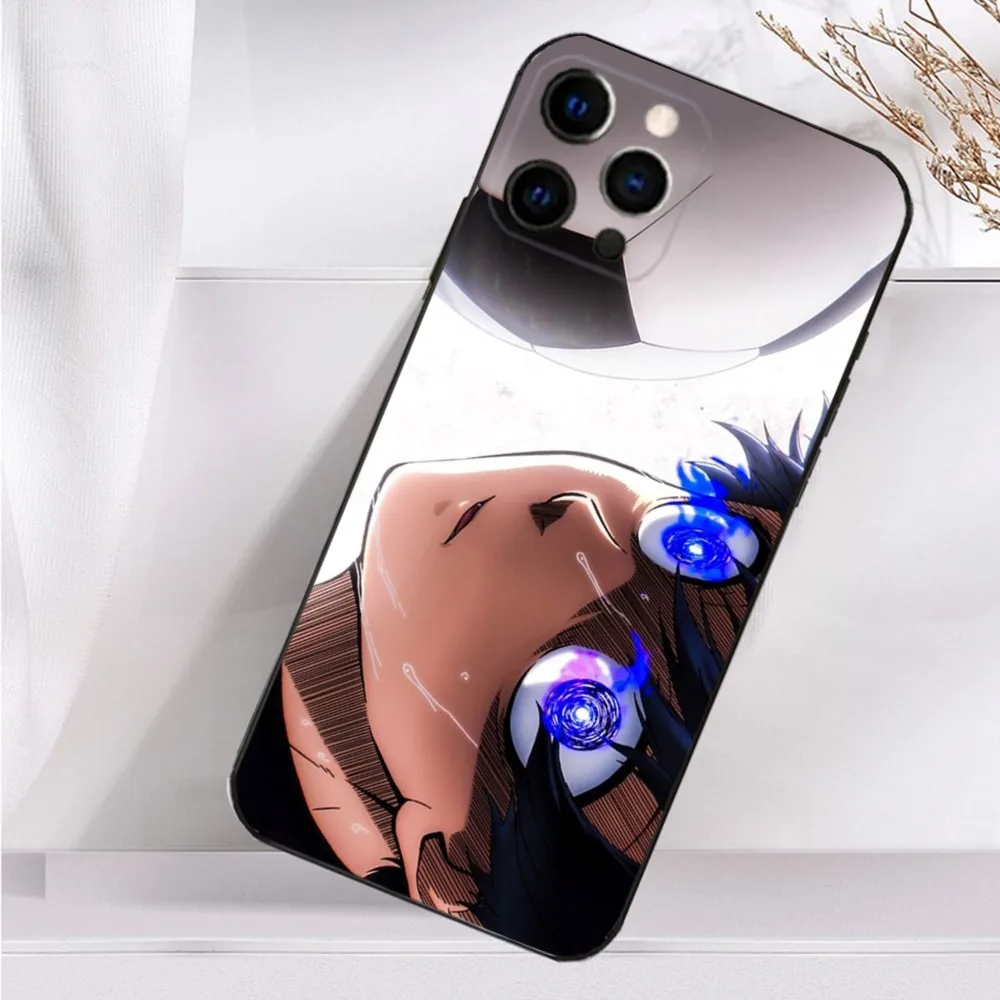 Anime B-Blue L-Locks Phone Case For iPhone 16,15,14,13,12,11 Plus,Pro Max,XS,X,XR,SE,Mini,8,7 Soft Silicone Black Cover