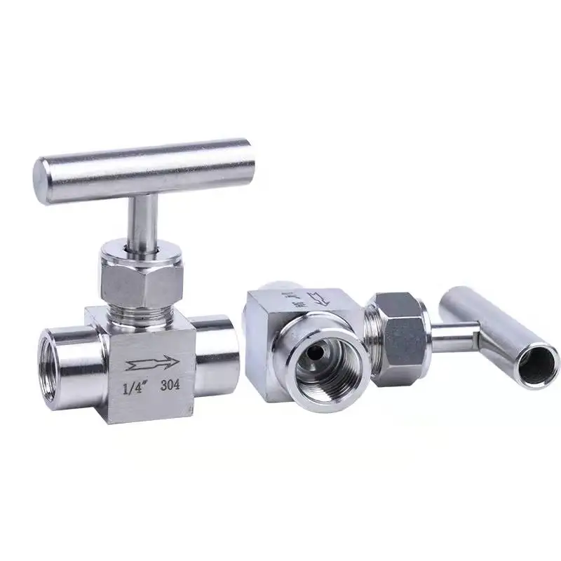 

1/8" 1/4" 3/8" 1/2" BSP Female Needle Valve Crane 915 PSI 304 Stainless Flow Control With One-Shape Handle