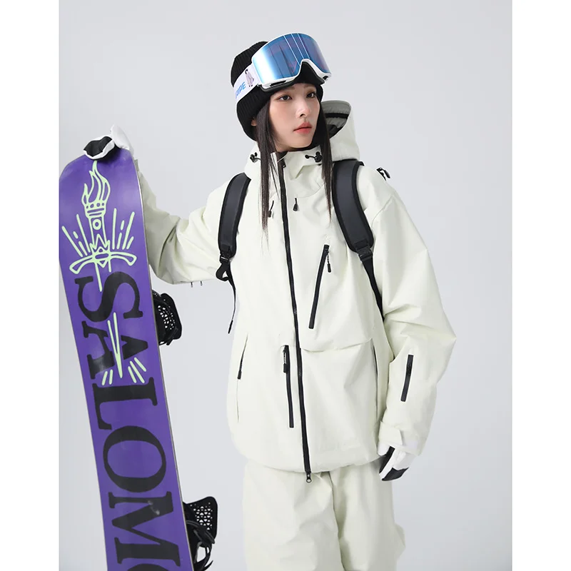 2026 Searipe 3L Waterproof Unisex Ski Jacket Thick Cotton Warm Anti‑Cold Snowboard Top Winter Outdoor Ski Equipment