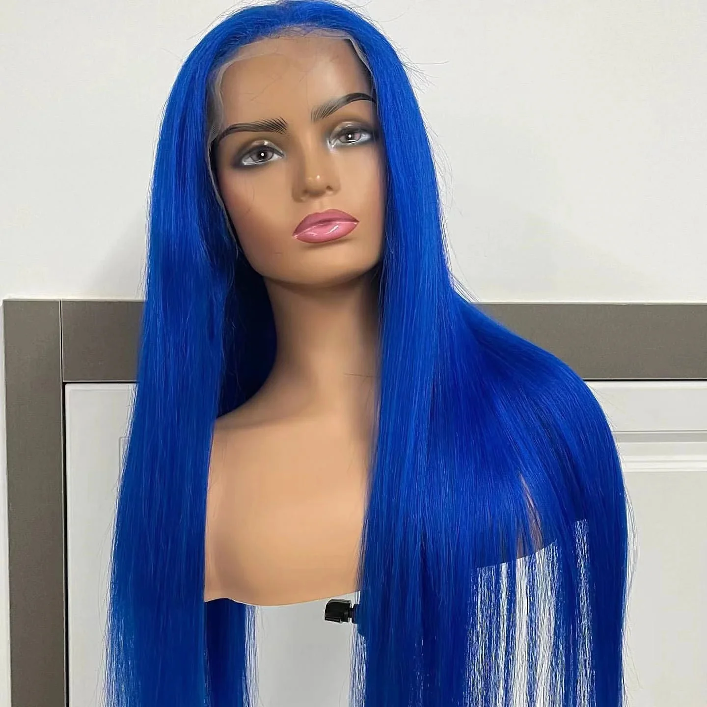 

Прямые темно-синие человеческие волосы Парики 13x6 HD Кружевные фронтальные парики Предварительно выщипанные Remy 13x4 Прозрачные кружевные бразильские парики из человеческих волос