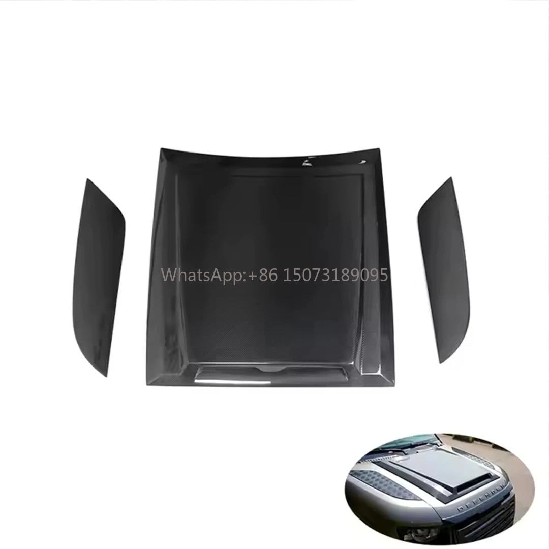 

Defender 90 110 130 petite carbon fiber hood for Land Rover Defender 20 21 22 23 24 25