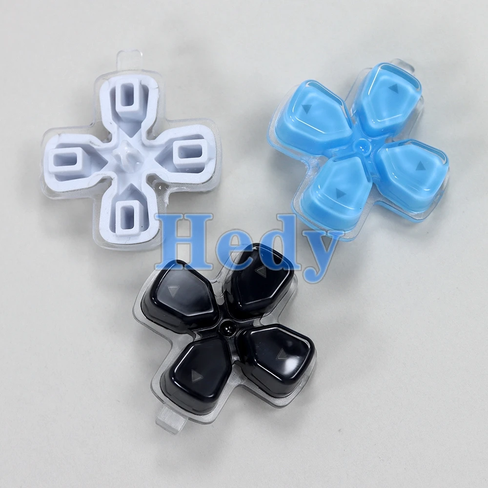 ปุ่มคริสตัลพลาสติกสำหรับเปลี่ยน2ชิ้นชุดปุ่มกดแบบแห้งสำหรับ PlayStation 5 PS5 V1ตัวควบคุม V3 V2