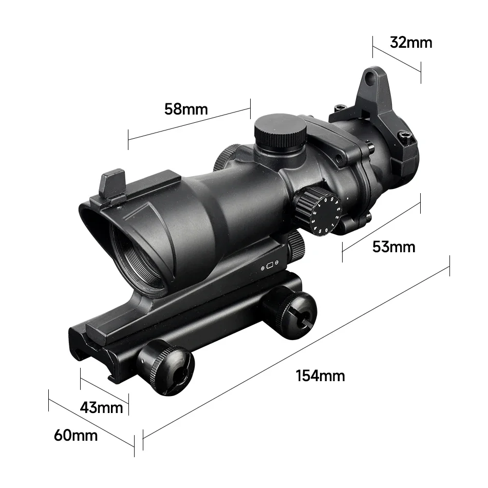 Télescope de chasse HD, luminosité réglable, usage quotidien, extérieur