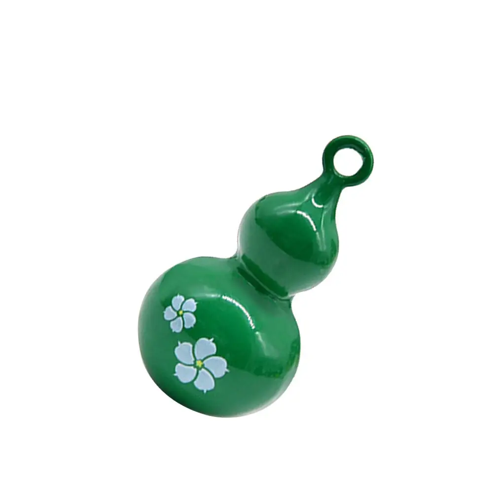 Small Seamless Hanging Bell Pendant Gourd Shape Bright Color Smooth Paint Copper Bell Pendant for DIY Backpack Keychain Charm