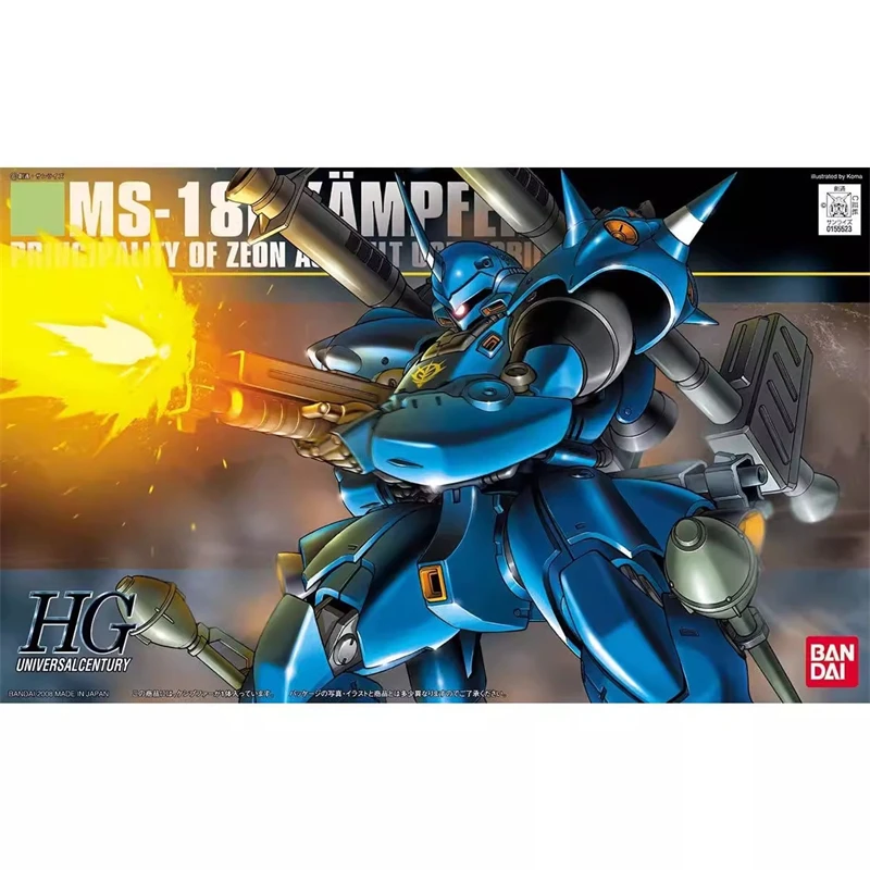 

Genuine Bandai GUNDAM HGUC MS-18E Kampfer Anime Action Figures Model Figure Toys Collectible Gift for Toys Hobbies Children