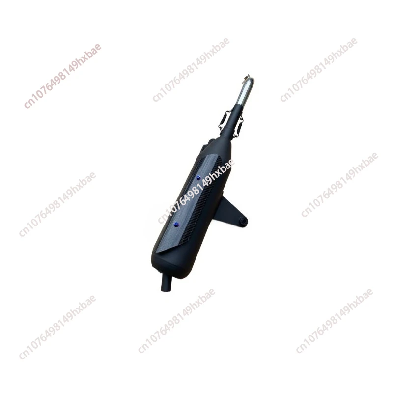 Third-generation side-wound jet black back pressure exhaust pipe air-cooled electric injection