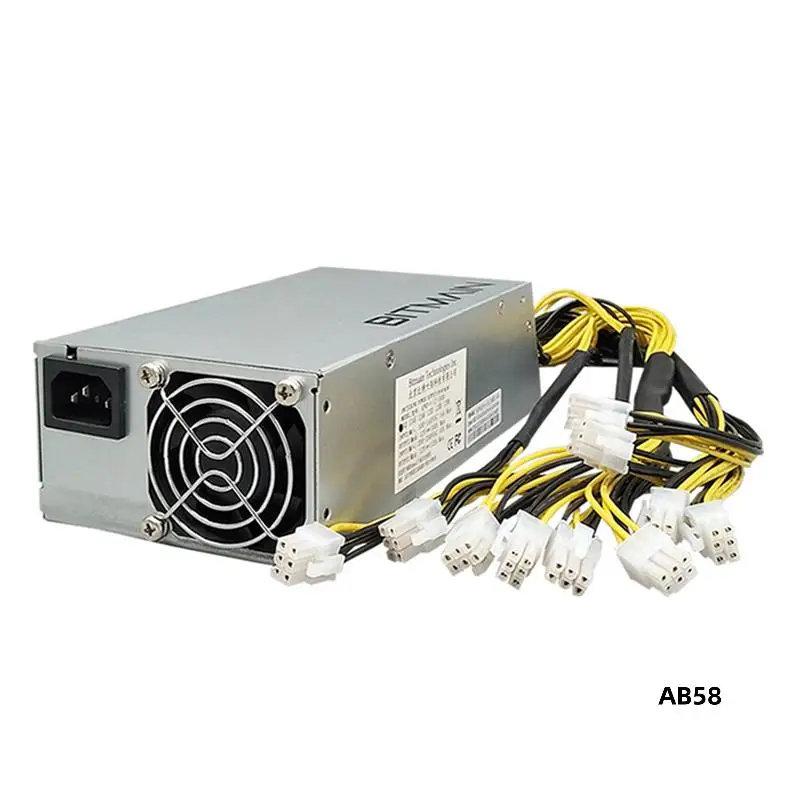 3X APW7 1800W Netzteil Mining Netzteil für Bitmain Antminer S9/L3+/A6/A7/R4/S7/E9 mit 10X PCI-E 6Pin Anschlüssen