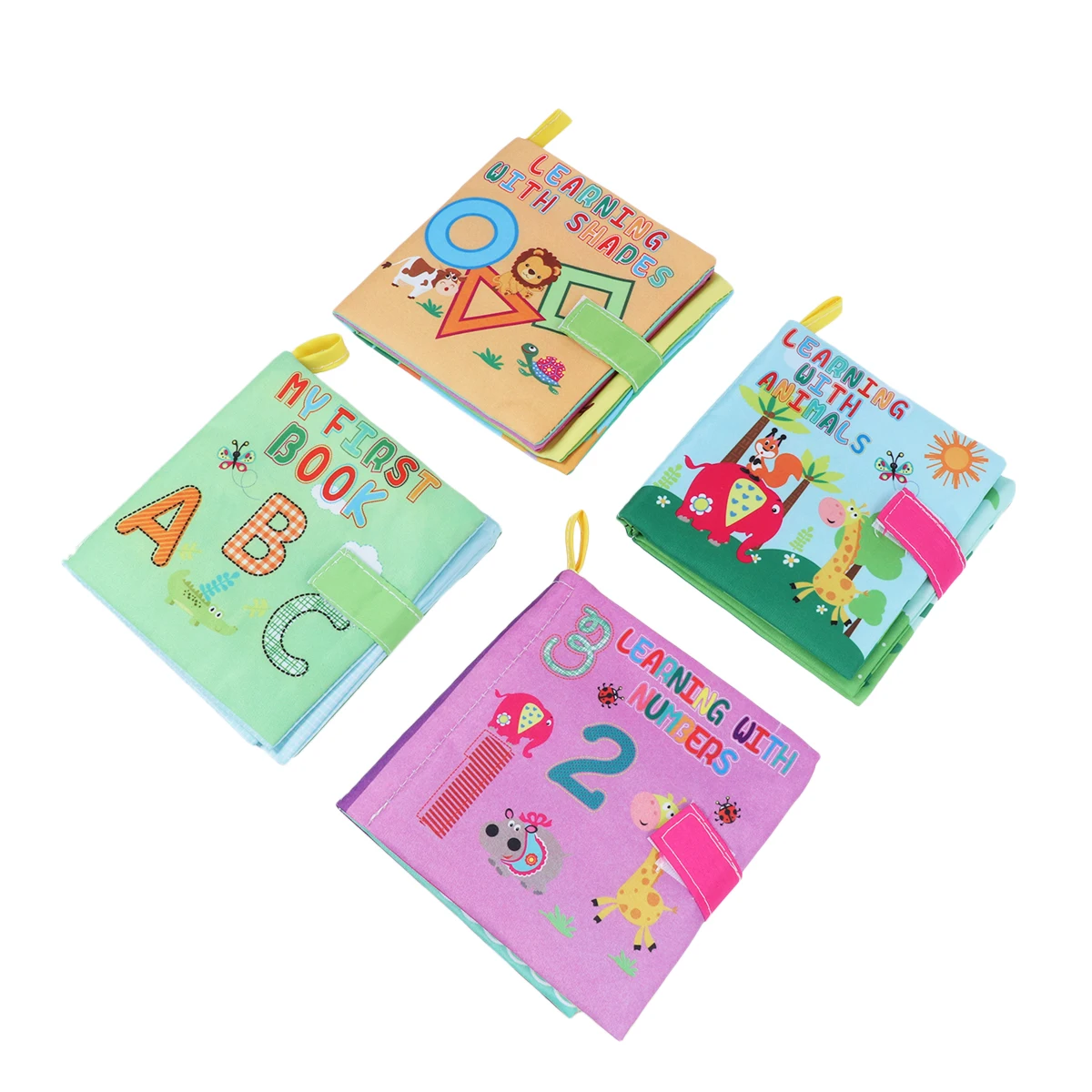 

4 PCS Infant and Toddler Cloth Book Baby Books Newborn Soft for Babies Toys Infants Fabric